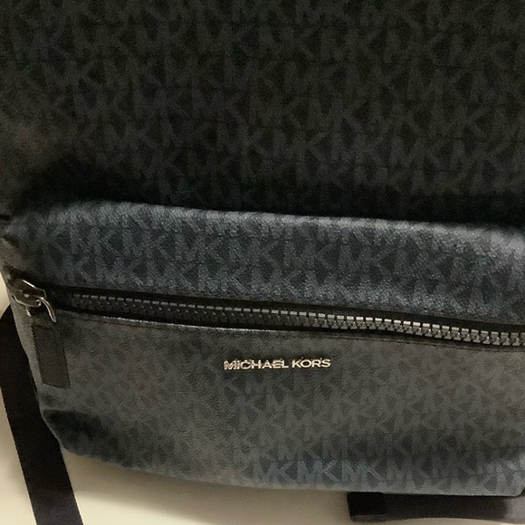 NWOT Michael Kors Cooper Large Signature Graphic Logo Backpack + Wallet -Black - Picture 5 of 8